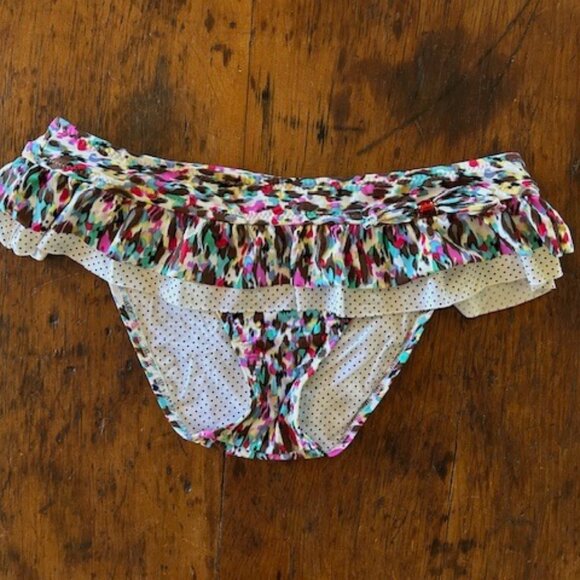 Vintage Betsey Johnson Skirted Bikini M - Picture 5 of 8